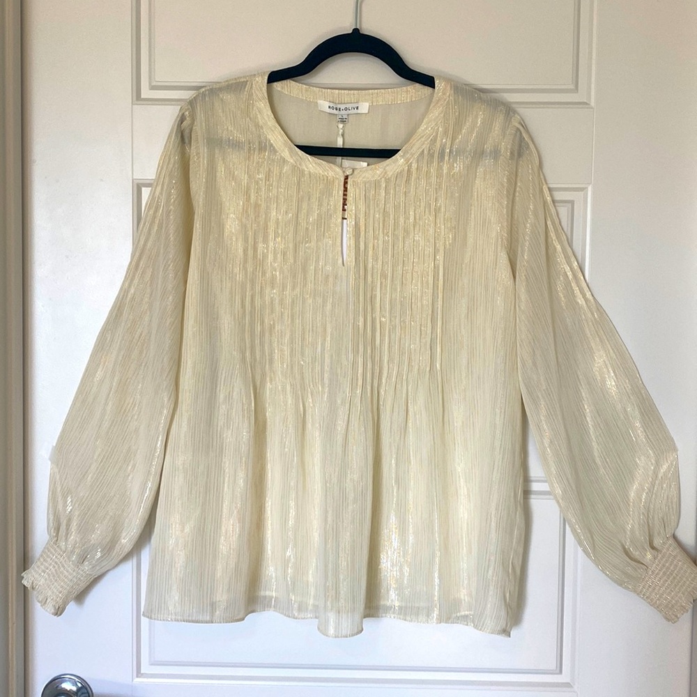 New flowy shimmer blouse